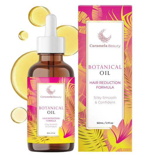 Caramela Beauty Cyperus Rotundus Oil, 60ml After-Shave and Post-Wax Moisturizer, Botanical Body Oil with Jojoba, Rosehip and Sweet Almond Oils for Silky Smooth Skin, All Skin Types