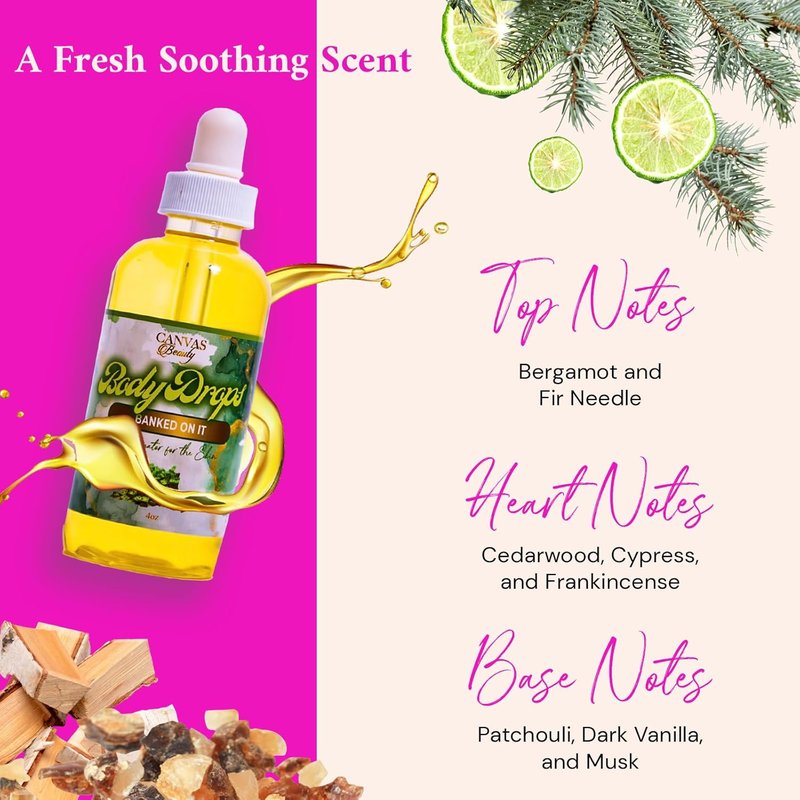 Beauty Body Drops - Hydrating Coconut Oil Fragrance Perfume | 4 oz