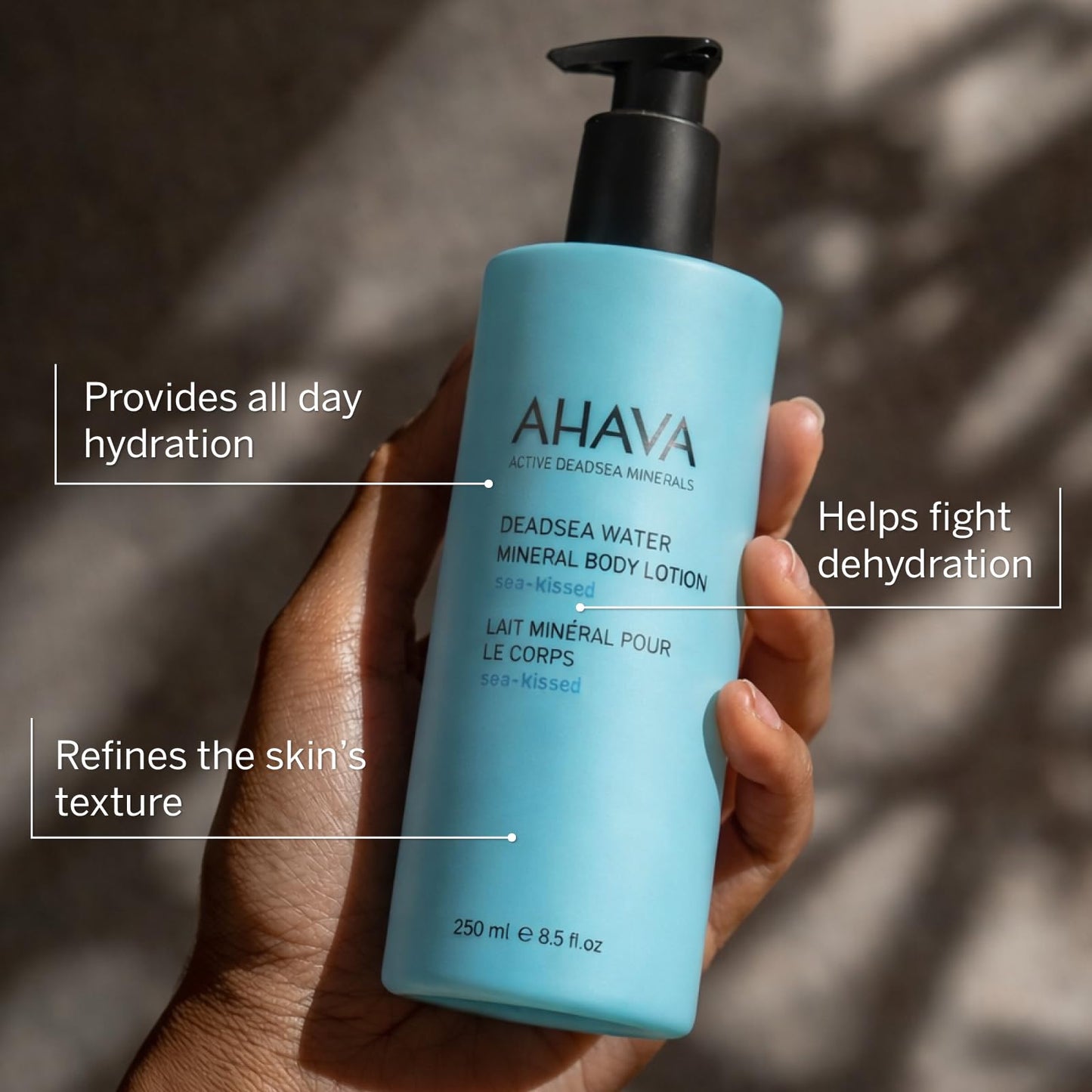 AHAVA Sea-Kissed Hand & Body Care Set – Includes Hand Cream (100ml) & Body Lotion (8.5 Fl.Oz) | Enriched with Dead Sea Minerals, Magnesium & Refreshing Sea-Kissed Fragrance