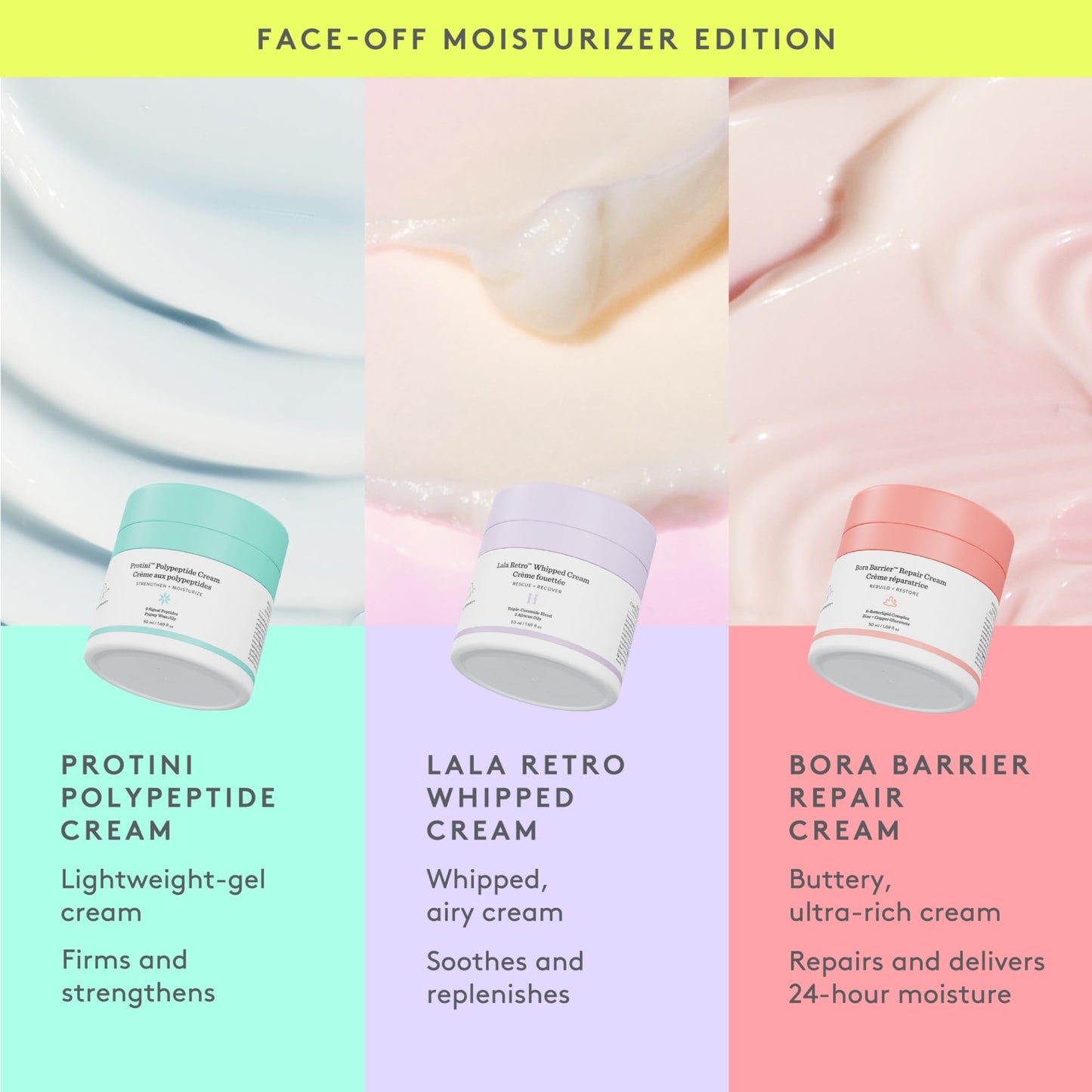 Drunk Elephant Lala Retro Whipped Cream - Ceramide Moisturizer - Clean Clinical Skincare - Cruelty-Free - Dermatologist-Tested - Free of Essential Oils, Silicones, and Fragrance