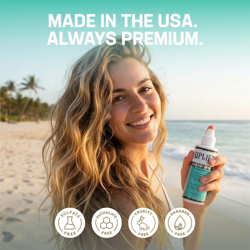 Sea Salt Spray for Beach Waves & Curly Hair - Versatile Texture Spray for Volume | 5.5 oz