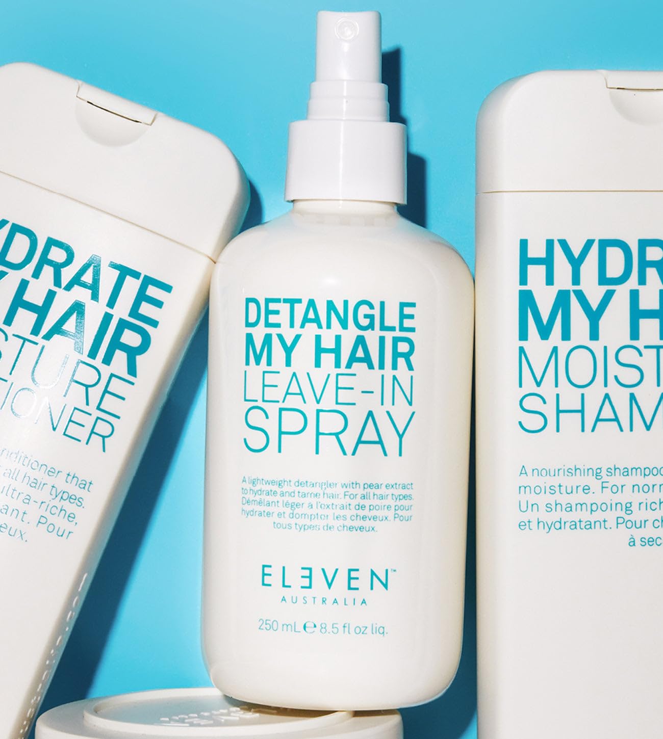 ELEVEN AUSTRALIA Detangle My Hair Leave In Conditioner Spray - Detangler Spray for Men & Women, Curly & Straight Hair Care Products for Tangles, Detangling Heat Protection, Moisturizing - 6.8 fl oz