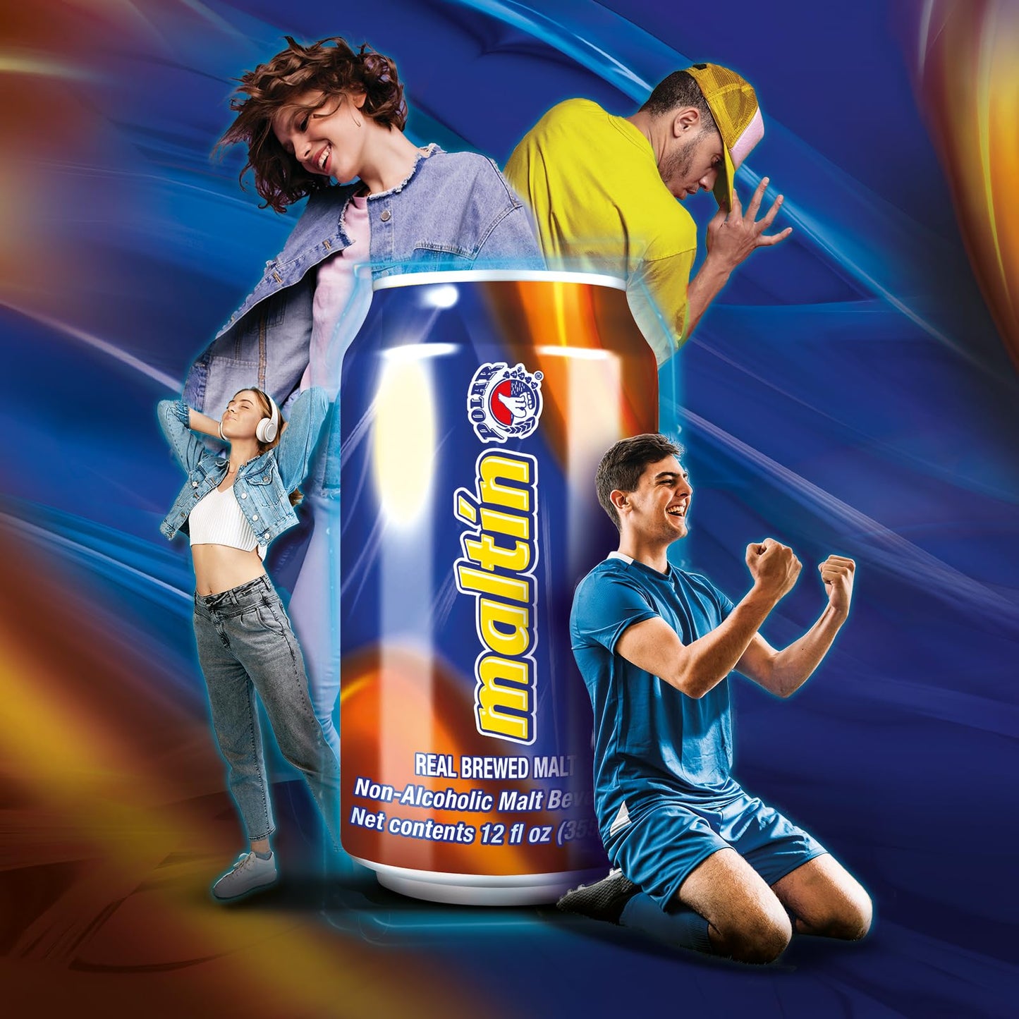 Maltin Polar Non-Alcoholic Malt Beverage – Natural Cane Sugar Drink (12-Pack)