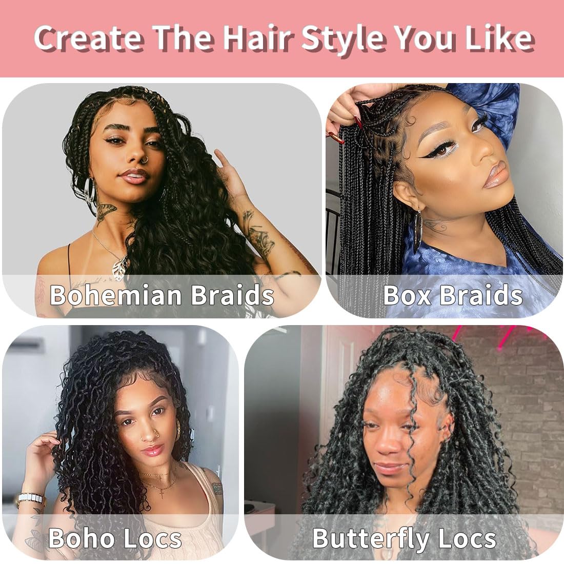 Human Braiding Hair for Boho Braids 12A Deep Water Wave Bulk Human Hair for Braiding No Weft Wet and Wavy Curly Human Hair Extensions (1B-Natural Black-Deep, 110g-16 Inch)