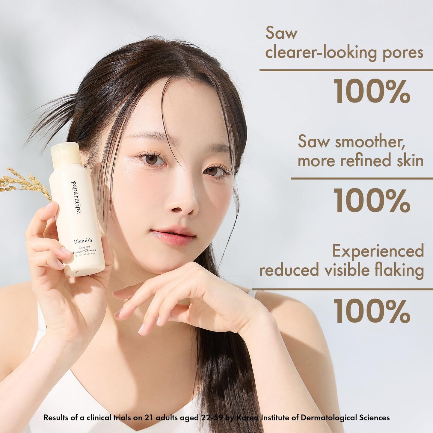 Papa Recipe Blemish Enzyme Powder Cleanser (1.7oz/50g) – Travel-Friendly Korean Powder-to-Foam Face Wash, Rice Powder for Radiant-Looking Skin, Gentle Exfoliation, Smooth Texture & Pore Care