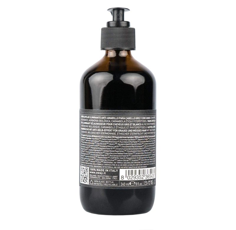 OWAY Silver Steel Hair Bath Shampoo 8 oz