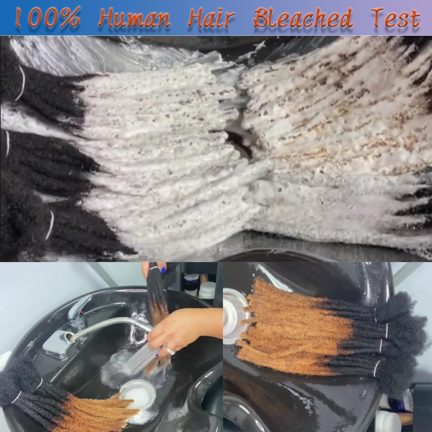 Locs Extension Human Hair 8 Inches 30 Str Dreadlock Extension 100% Full Handmade Locs Extension for Woman/Man/Kids 0.6cm Dreadlocs Human Hair Can be Curly and Dyed