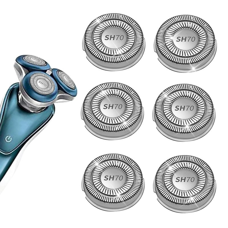 Philips Norelco SH70/71 Replacement Heads - Upgraded Double Blades for Series 7000 | Precision Cutting Performance