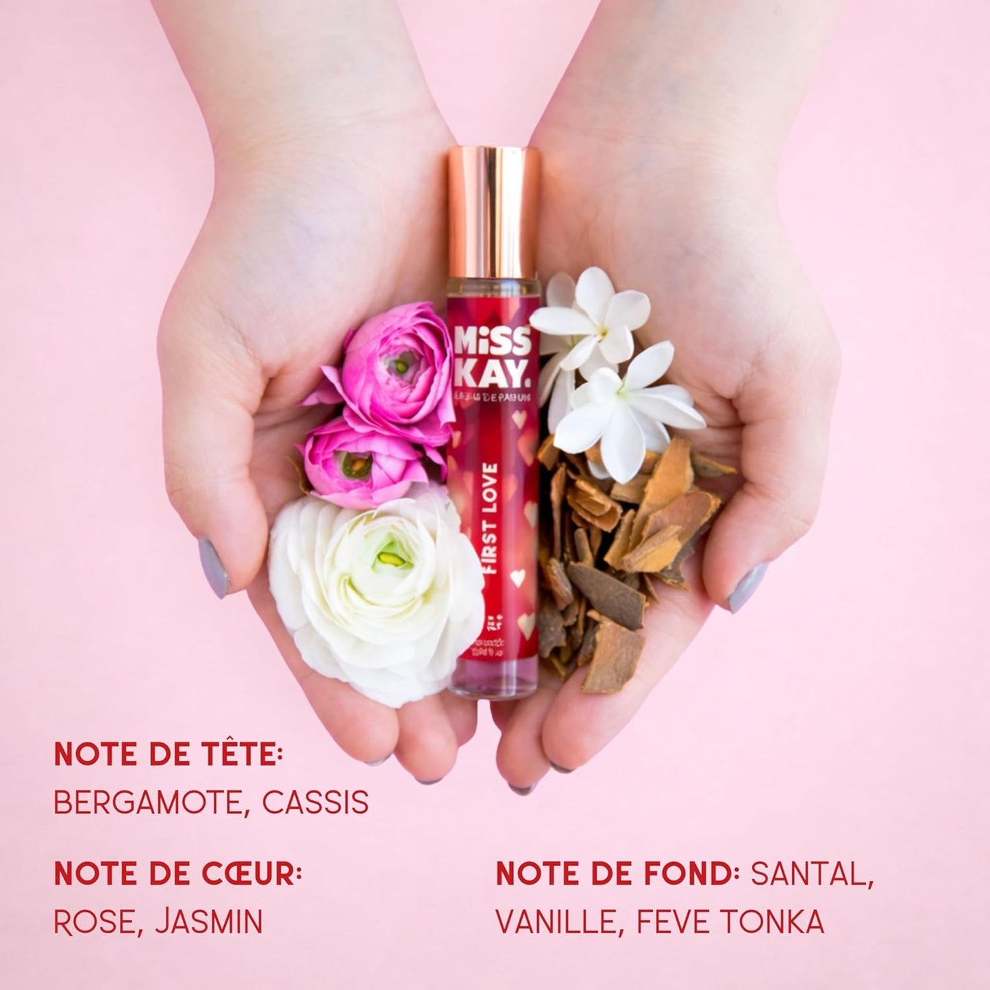 First Love Eau de Parfum 25ml | Fruity Floral Scent with Bergamot, Blackcurrant & Jasmine - Vegan & Made in Italy