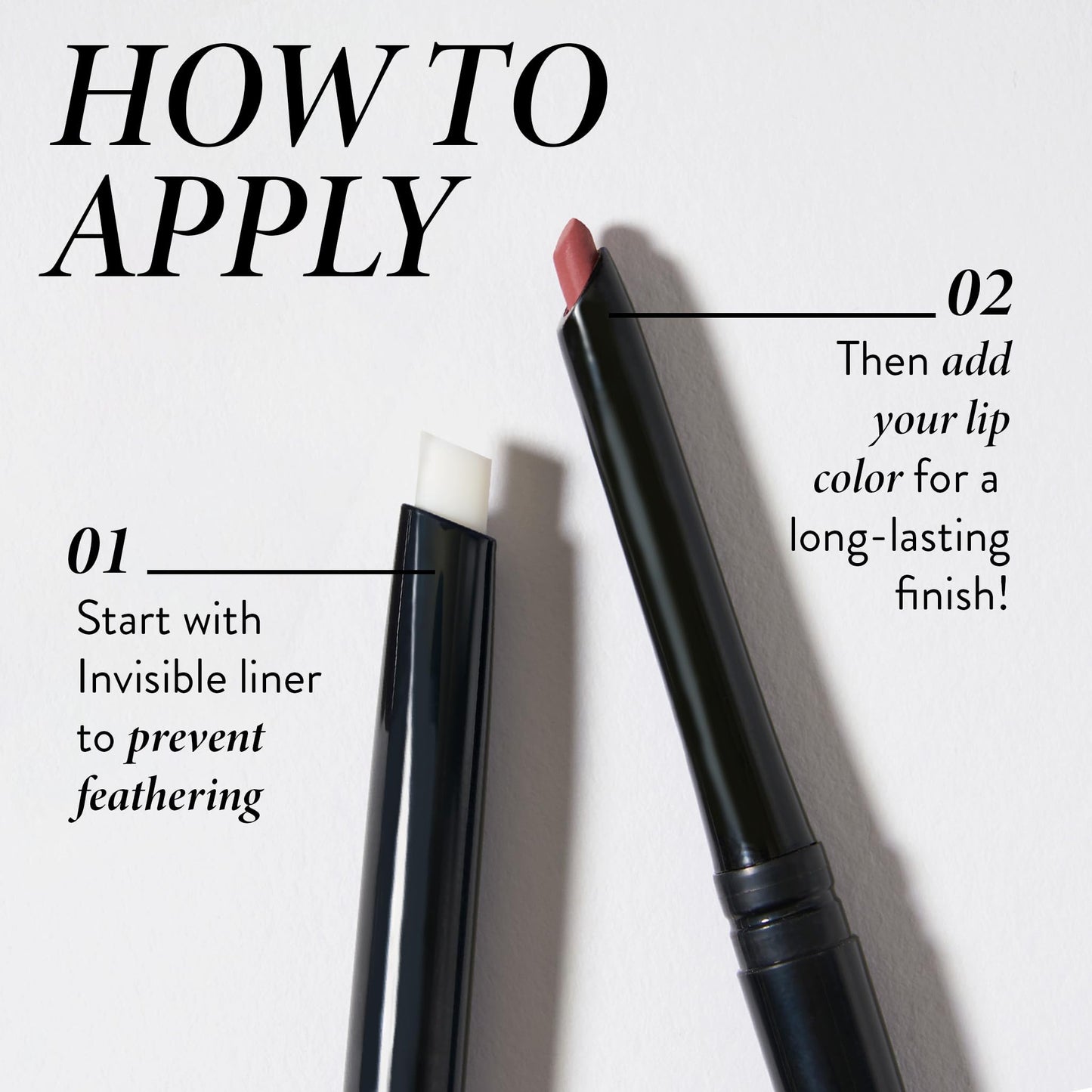 LAURA GELLER NEW YORK Italian Marble Sheer Lipstick, Peach Bellini + Modern Classic Invisible Color Locking Lip Liner, Clear