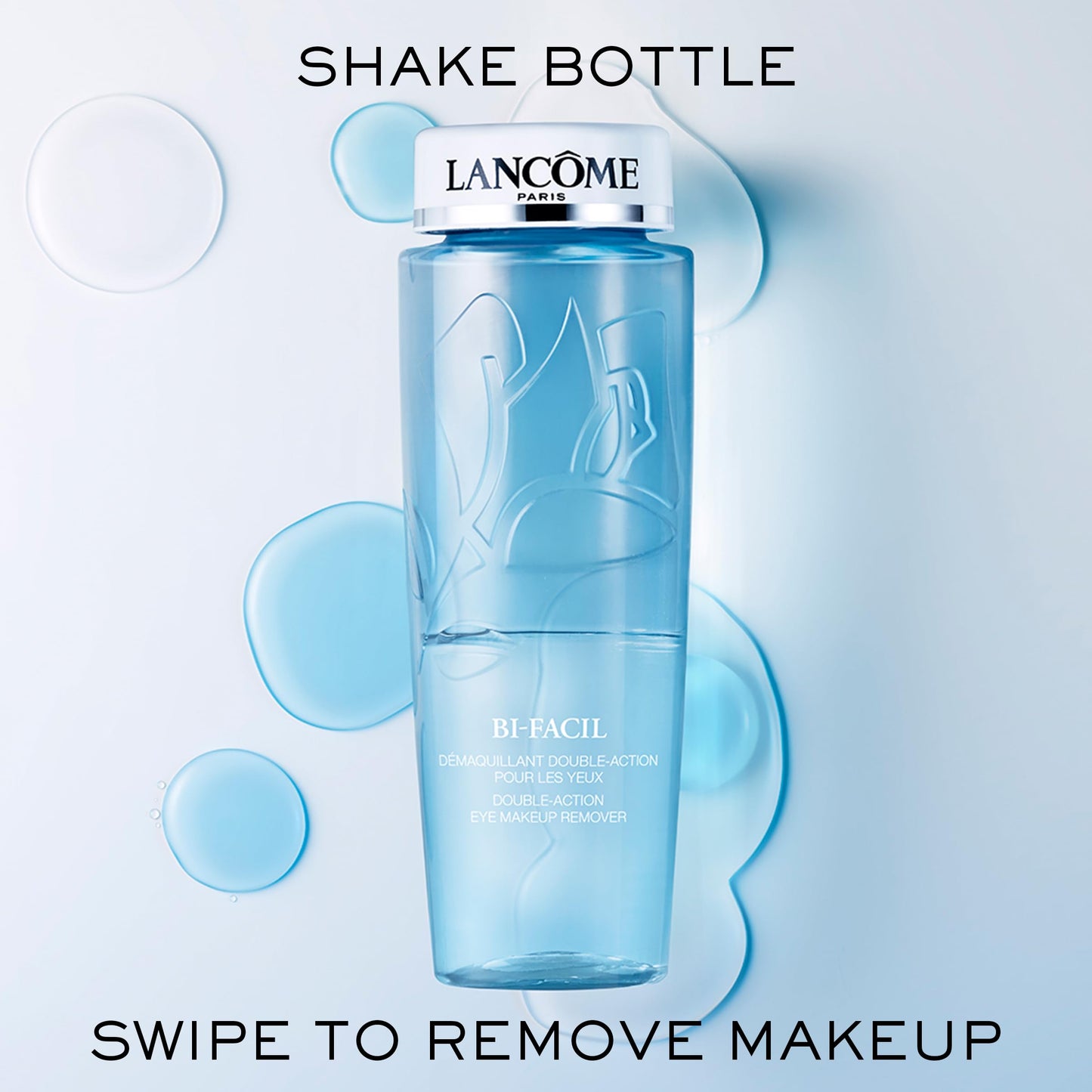 Lancôme Bi-Facil Double Action Eye Makeup Remover | Waterproof Makeup Remover for All Skin Types & Sensitive Eyes | Gentle, Non-Greasy Formula with Bi-Phase Technology | 4.2 Fl Oz (Pack of 2)