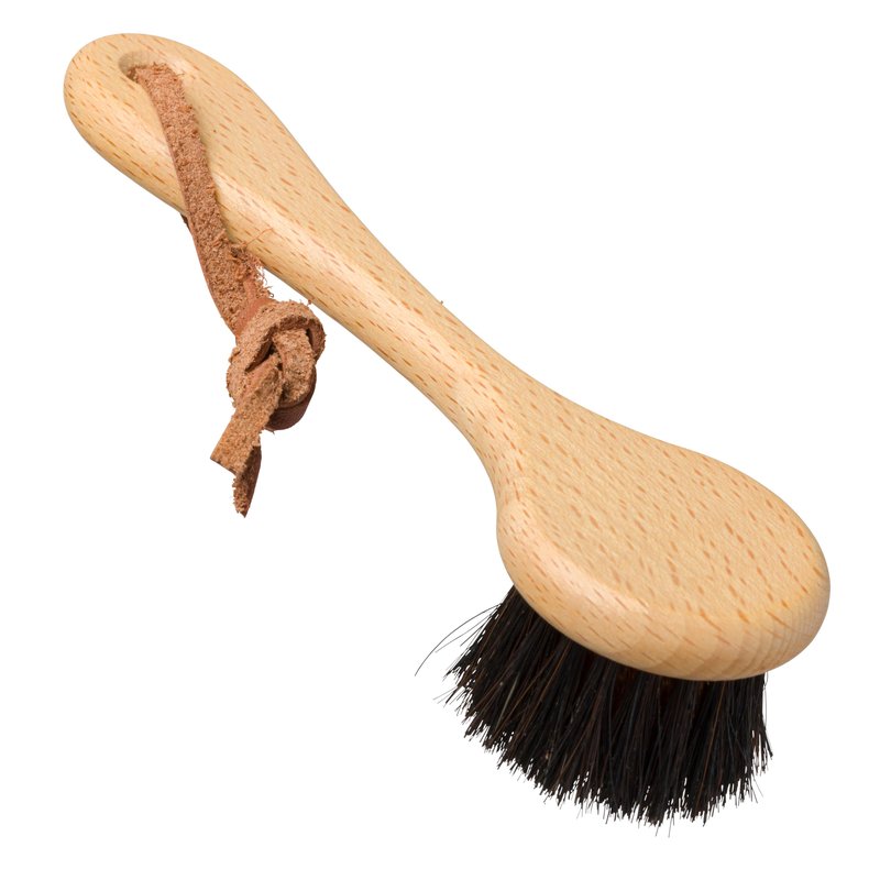 Redecker Ionic Face & Body Brush – Oiled Beechwood Handle, Bronze Wire & Horsehair Bristles for Circulation, Detox & Skin Revitalization – Sustainable, Spa-Like Daily Care, Made in Germany