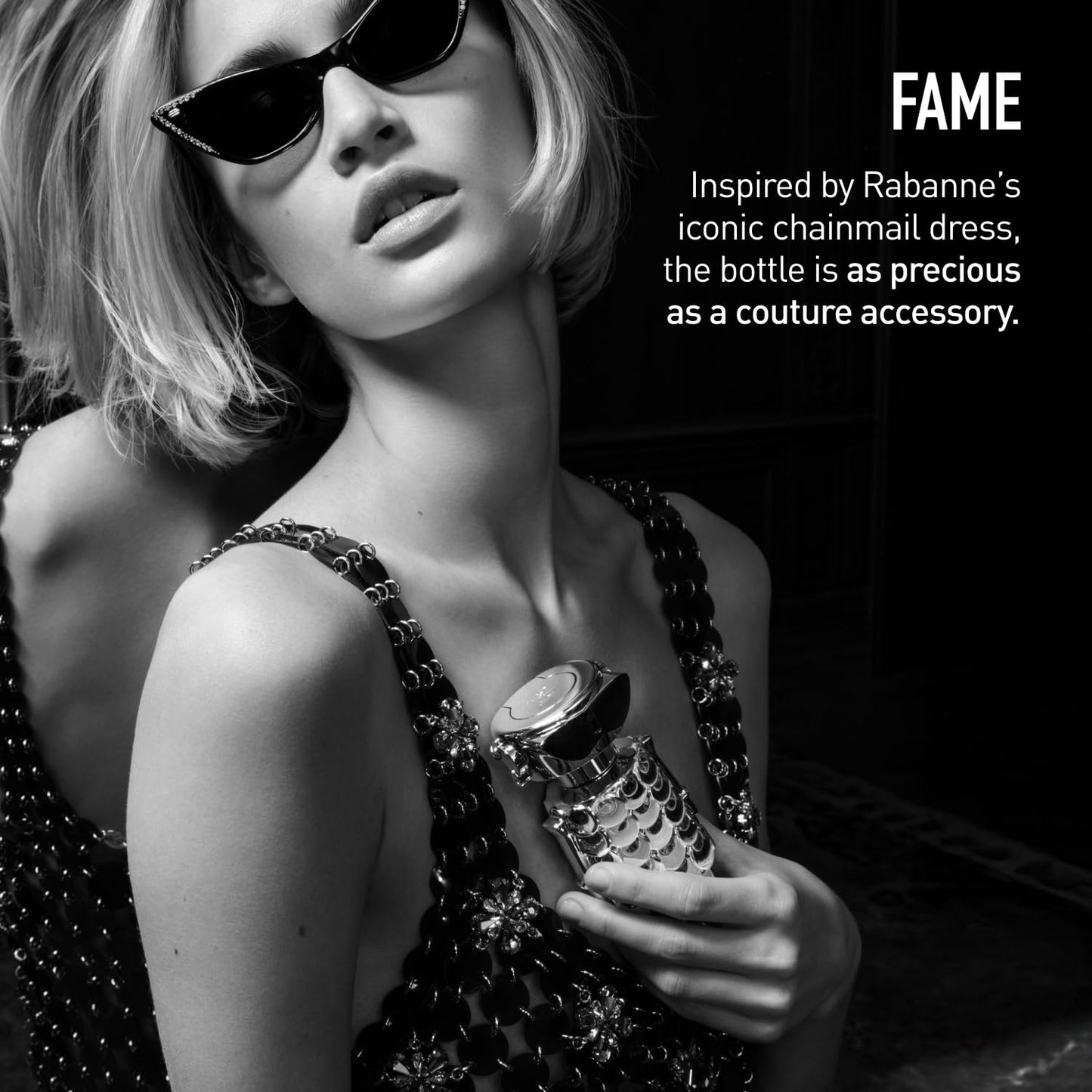 Rabanne Fame Eau de Parfum for Women - Fruity Floral Luxury Perfume with Mango, Jasmine & Incense - Long Lasting Refillable French Designer Fragrance Spray from Grasse, 2.7 oz