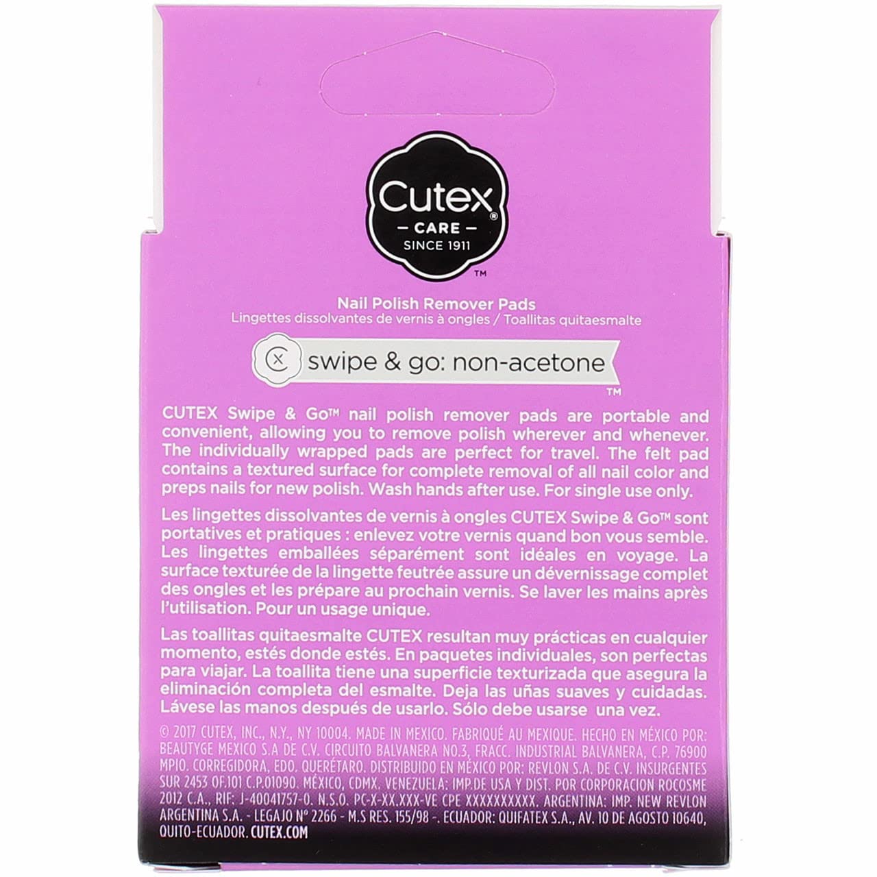 Cutex Swipe Go Nail Polish Remover Pads