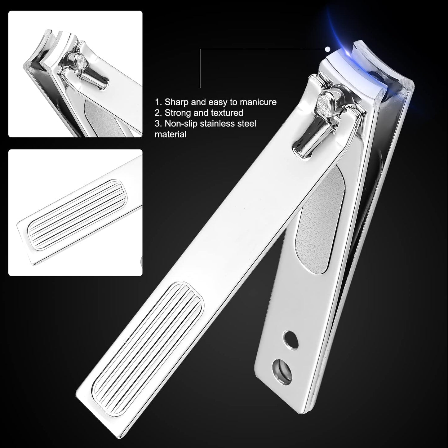FAMILIFE Manicure Pedicure Kit Professional Nail Clippers Set Men and Women 12 Pcs and 16pcs Grooming Kit Gifts for Men