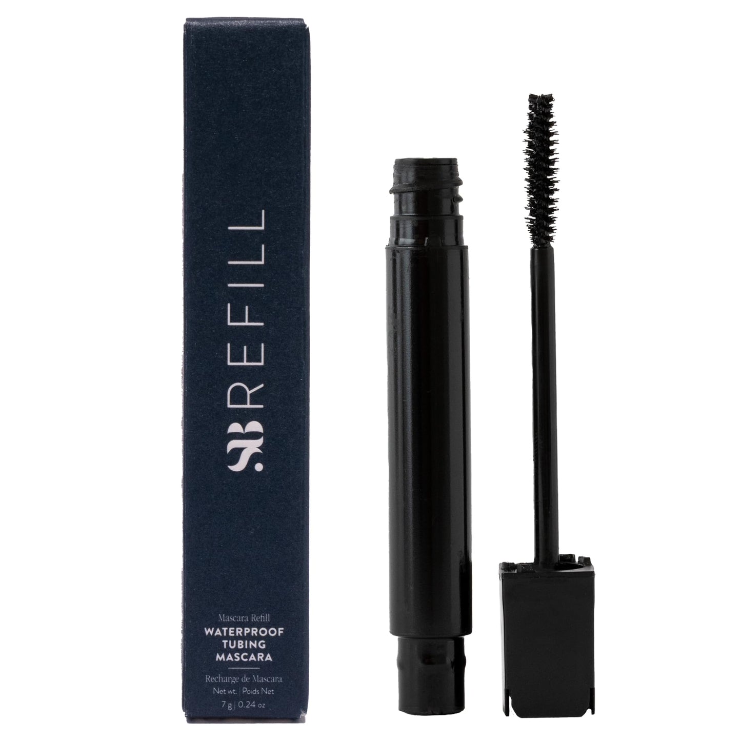 SOSHE Beauty - Waterproof Tubing Mascara Refill | Transfer-Proof, Petrolatum Free | Clean, Vegan, Cruelty-Free, Certified Plastic Negative