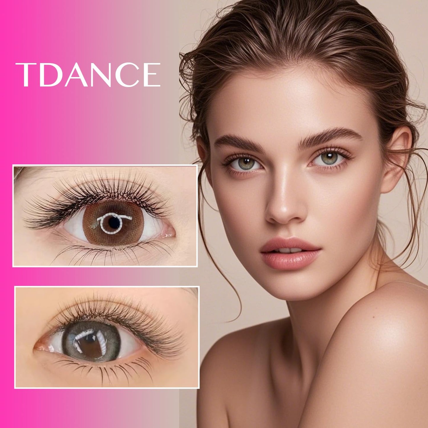TDANCE U Lash Extensions 2D 3D 4D 5D UU Lash Fans Eyelash Extension U Shaped Natural Volume Lashes Extension Soft Matte Black Lashes(UU-2D-0.07-D,8-15mm)