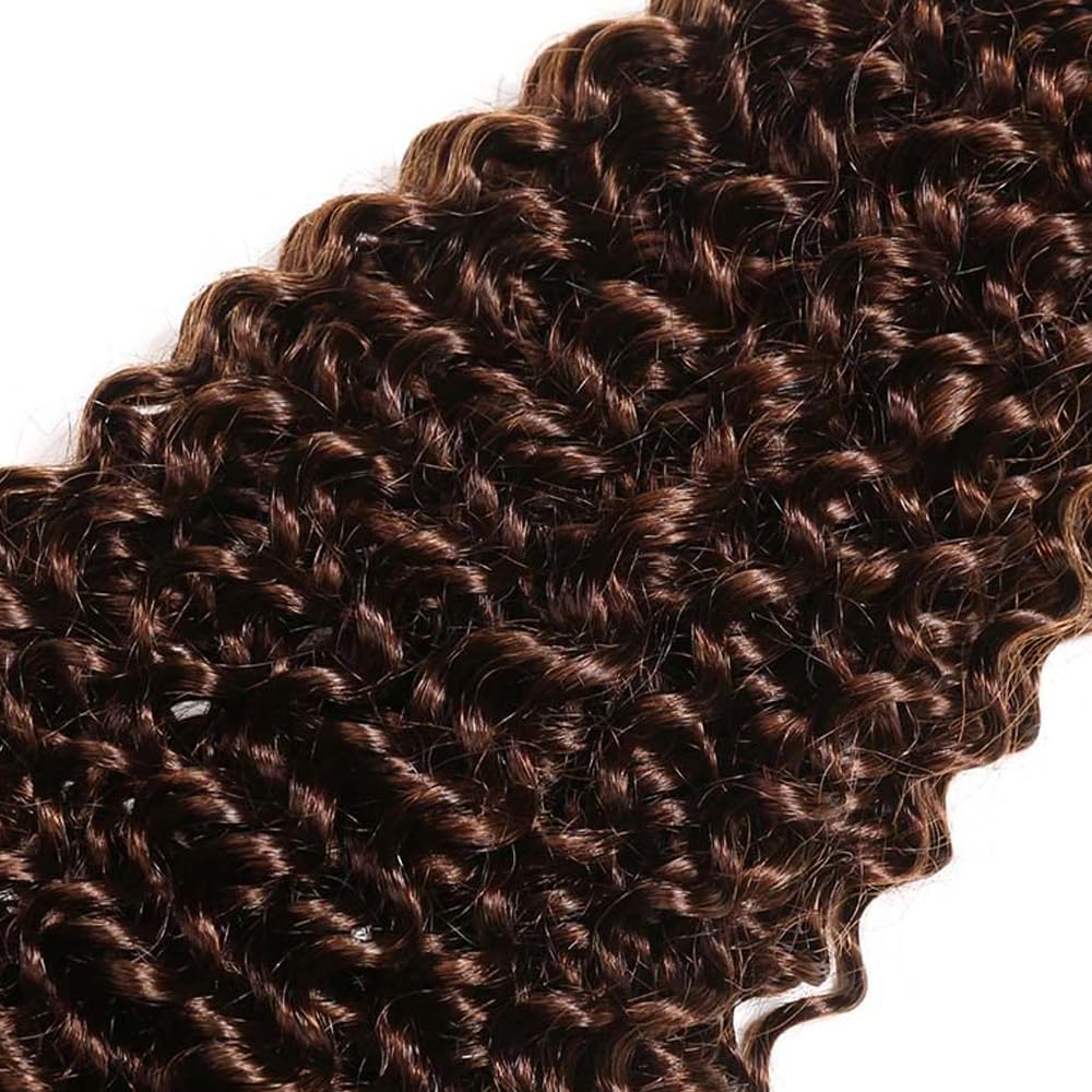 Brown Bundles Human Hair Chocolate Brown Water Wave Bundle Human Hair #4 Water Wave Bundles 18 20 22 inch 300g