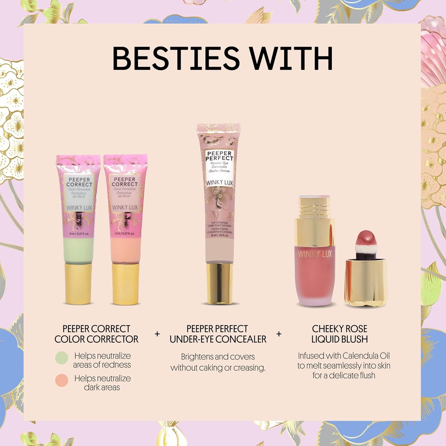 Winky Lux White Tea Tinted Moisturizer SPF 30 | Lightweight Sunscreen with Buildable Coverage, Naturally Radiant Finish, Light