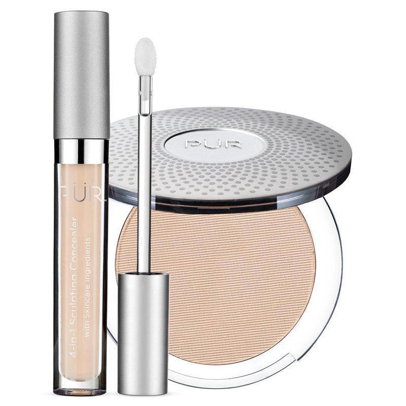 PÜR MINERALS 4-in-1 Sculpting Concealer & Pressed Mineral Makeup (SPF 15) Bundle