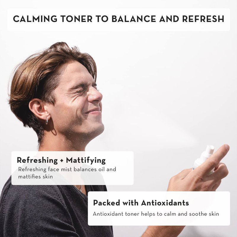Soothing Mist Facial Spray - Alcohol-Free Calming Formula | Reduces Pores & Soothes Redness