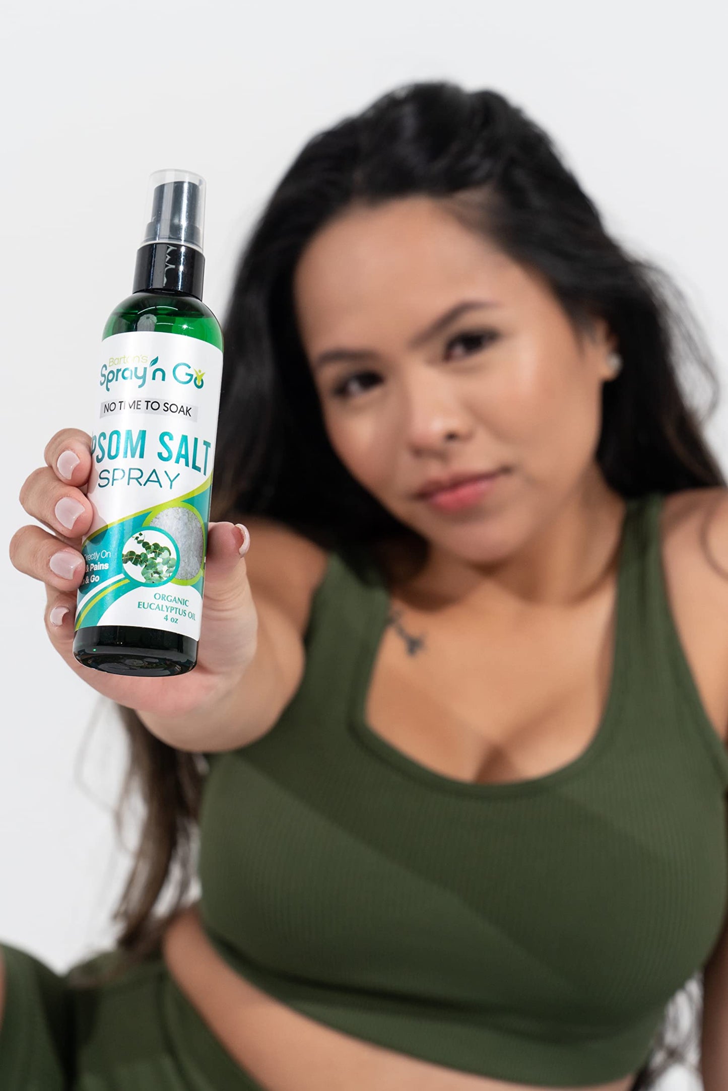Barton’s Spray n Go Epsom Salt Spray, Unscented, Organic Eucalyptus Oil, Organic Lavender, 3-in-1 Set - Helps Muscles and Joint discomfort.