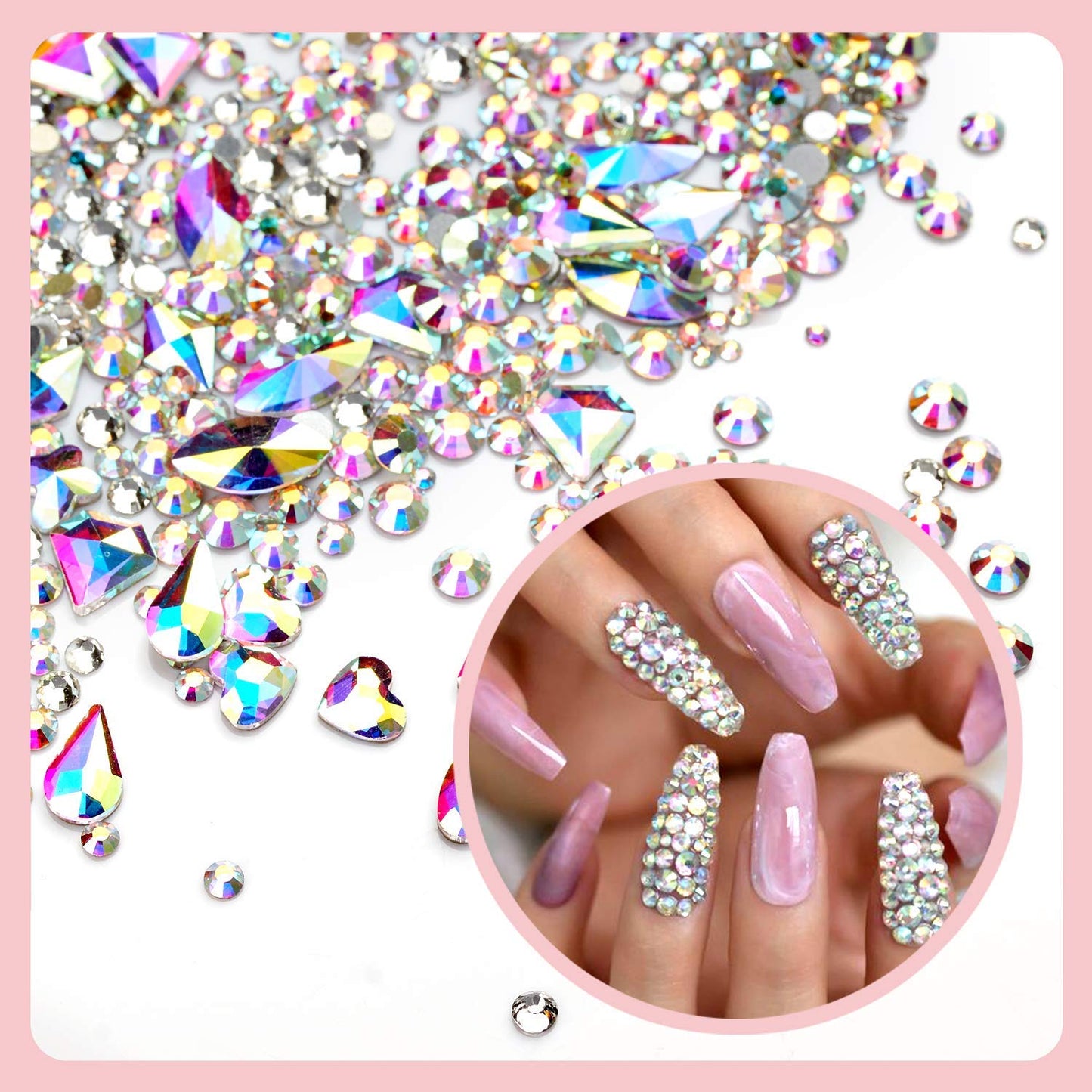 Makartt Nail Decorations Kit with Nail Extension Gel Clear Builder Gel Bundle