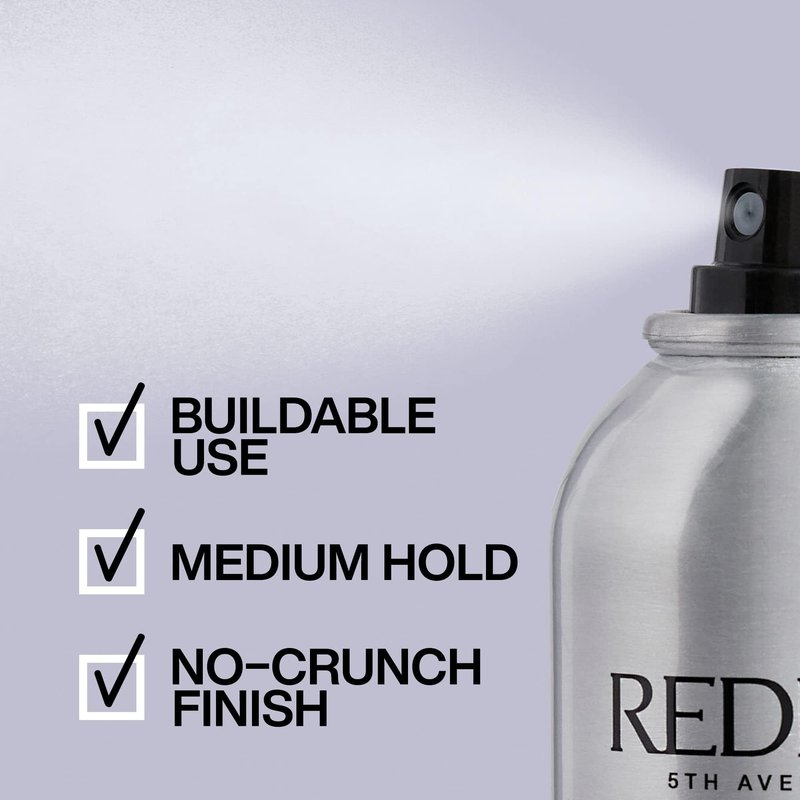 Redken Brushable Hairspray 12 | For All Hair Types | Protects Against Frizz & Humidity | 10.4 Oz