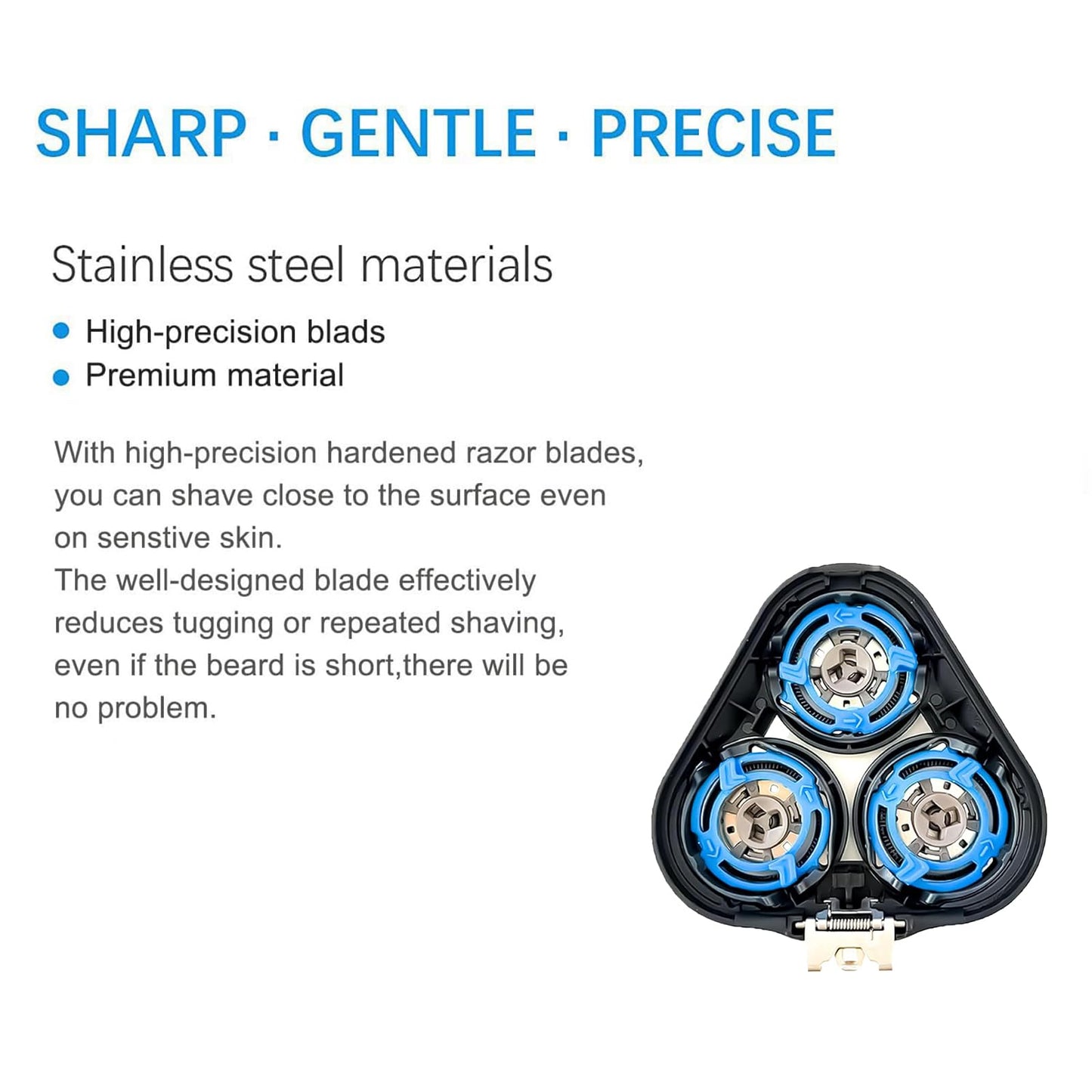 SH50 Replacement Shaver Heads Compatible with Philips Norelco Series 5000 (S5xxx) Electric Razors,SH50 Blades Compatible with Philips Norelco Series 5000 Replacement Heads