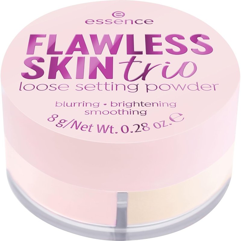 Flawless Skin Loose Setting Powder Trio - 3-in-1 Mattifying, Color Correcting & Eye Brightening | Vegan & Cruelty-Free