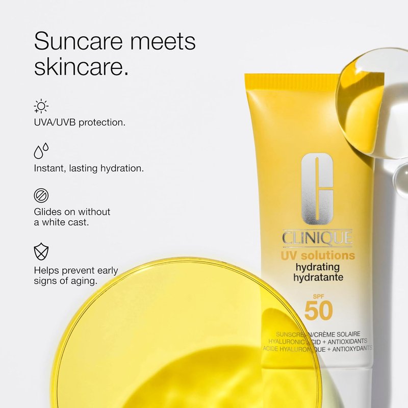 Clinique Sunscreen Broad Spectrum SPF 50 - Antioxidant Formula | Mattifying & Hydrating | 1.3 Fl Oz