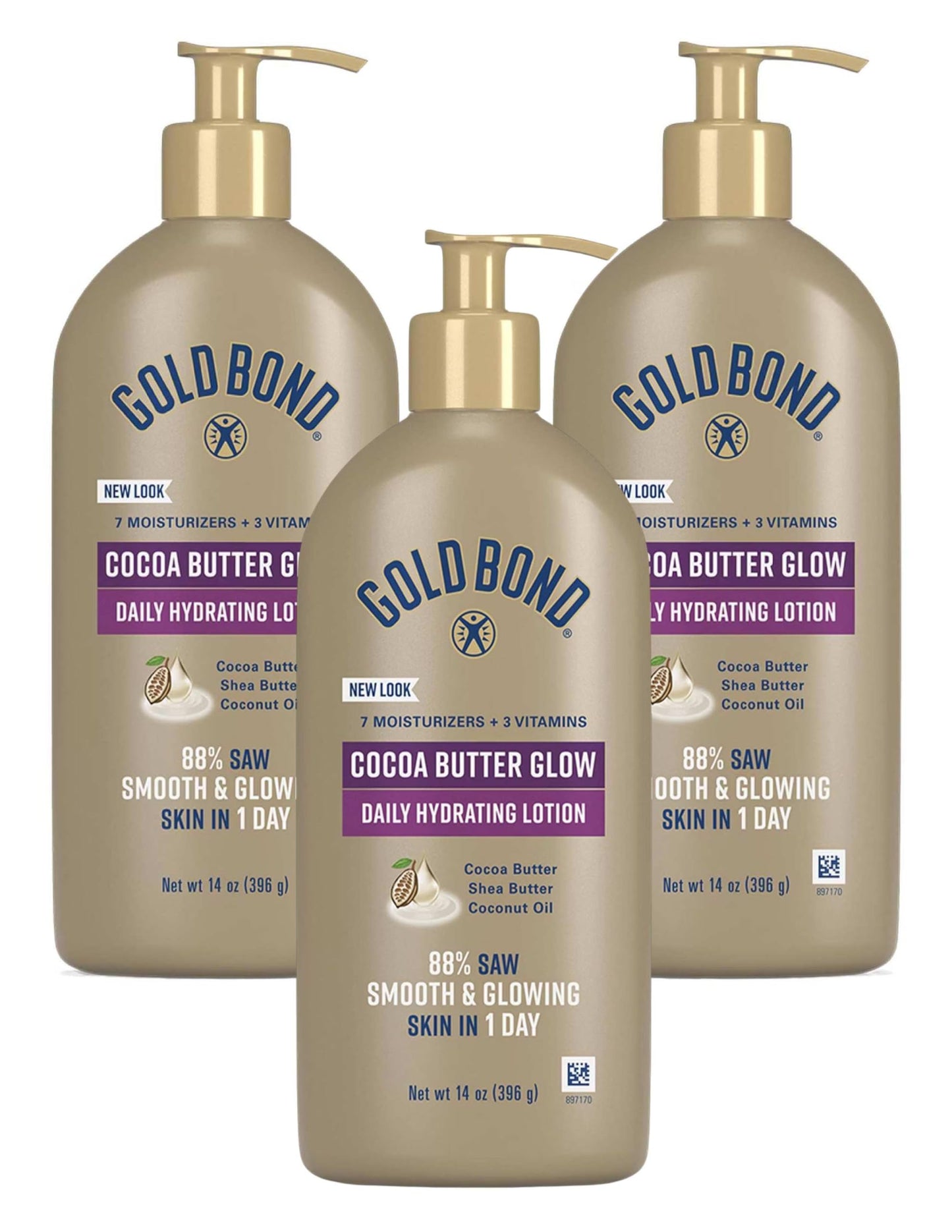 Gold Bond Ultimate Radiance Renewal Lotion 14oz Pump (414Ml) (Pack of 3)