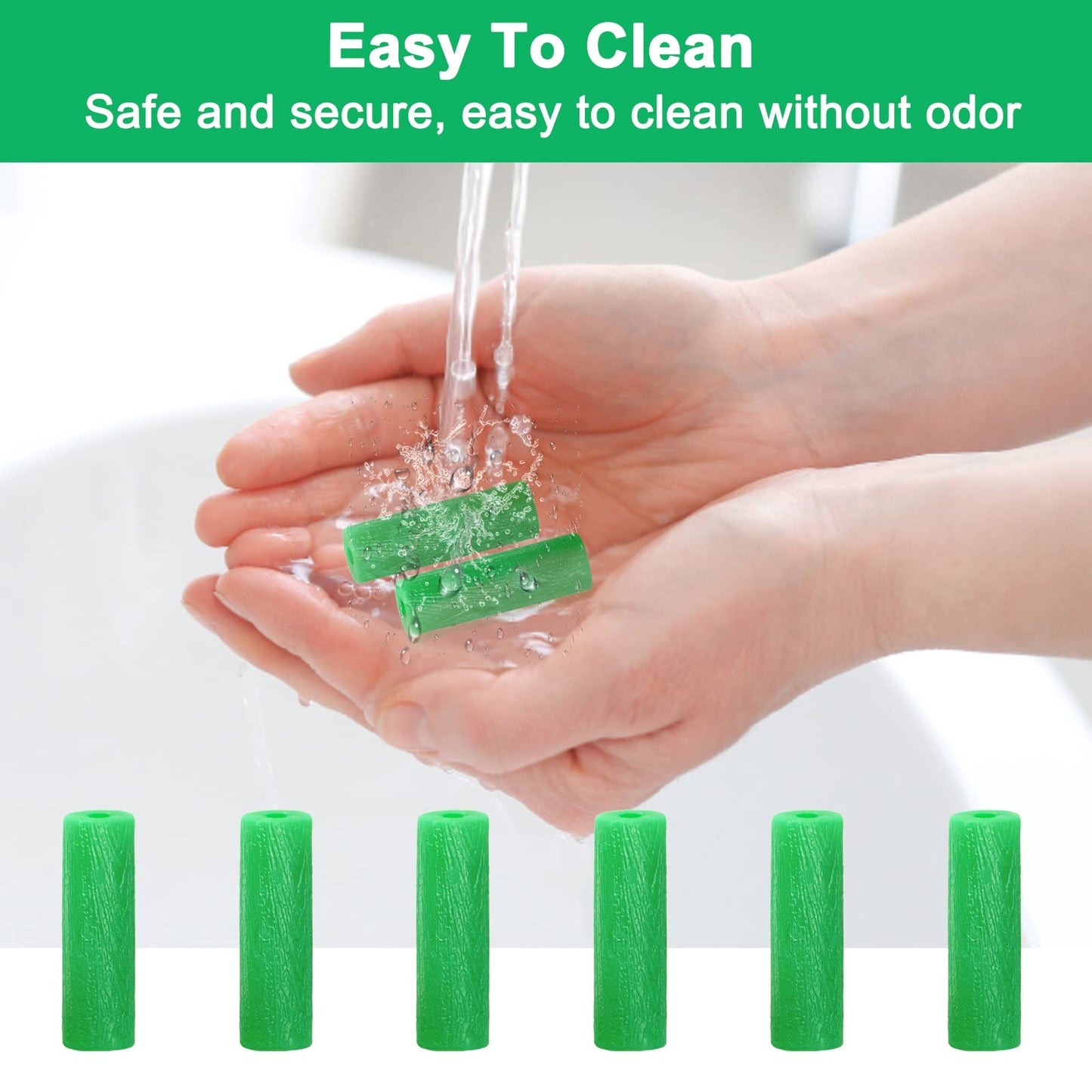 40 PCS Retainer Chewies for Aligner Seating – Mint Scented Aligner Tray Seaters – Soft Silicone Chewies for Clear Braces – Includes 4 Individual Reusable Cases (Green)