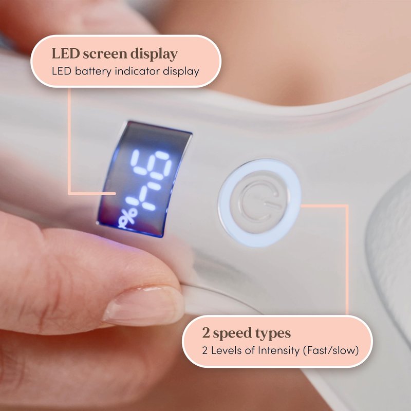 Personal Pedi Diamond Electric Foot Callus Remover for Feet - Water Resistant Electronic Foot File with LED Battery Display, 2 Speeds, Rechargeable Pedicure Kit for Hard Skin Remover & Cracked Heels