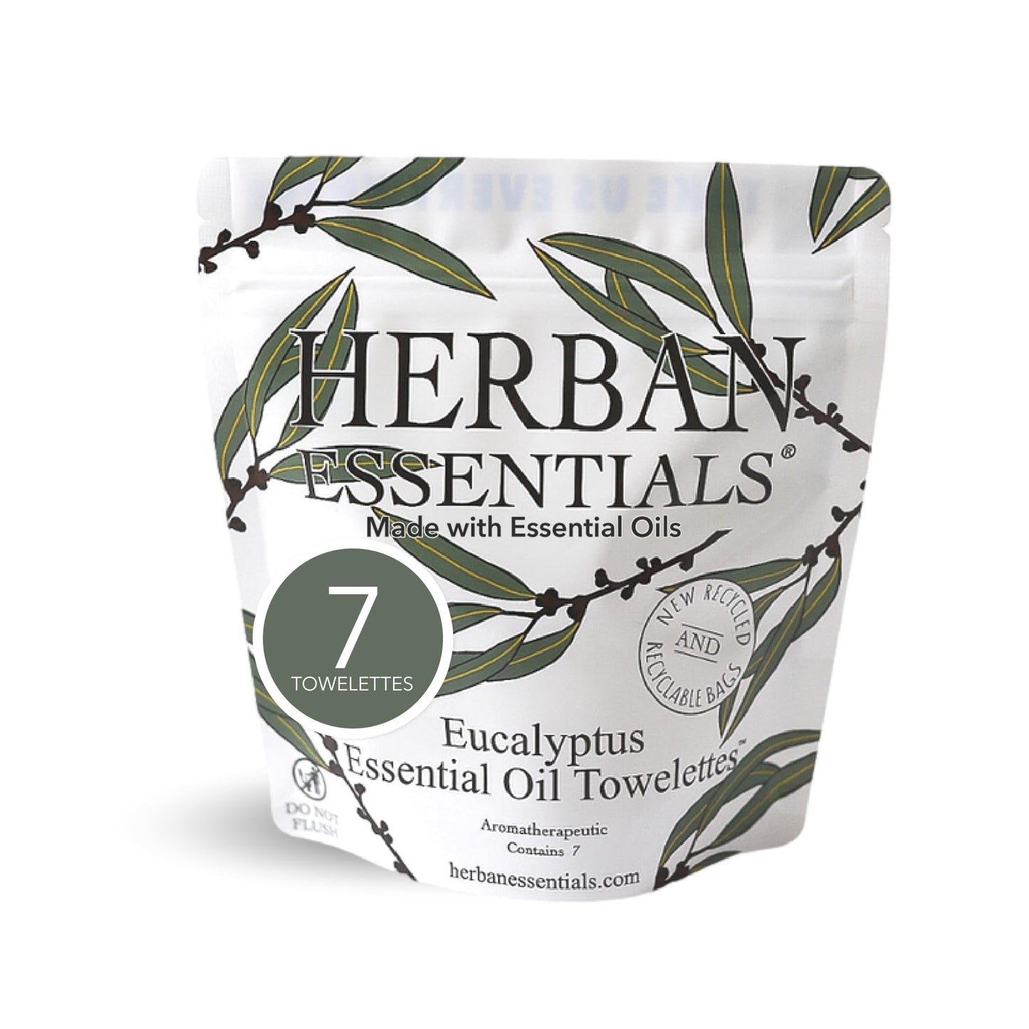 Herban Essentials Assorted Towelettes - Essential Oil Wipes for Hands, Travel Face Wipes