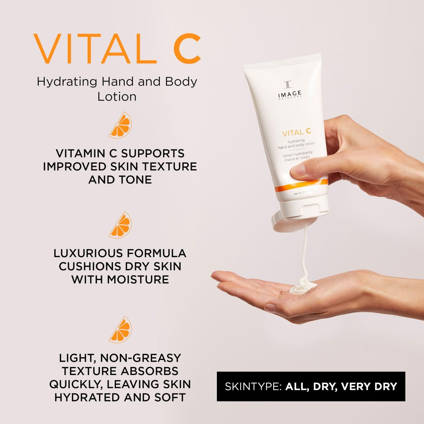 IMAGE Skincare, VITAL C Hydrating Hand and Body Lotion, 6 oz