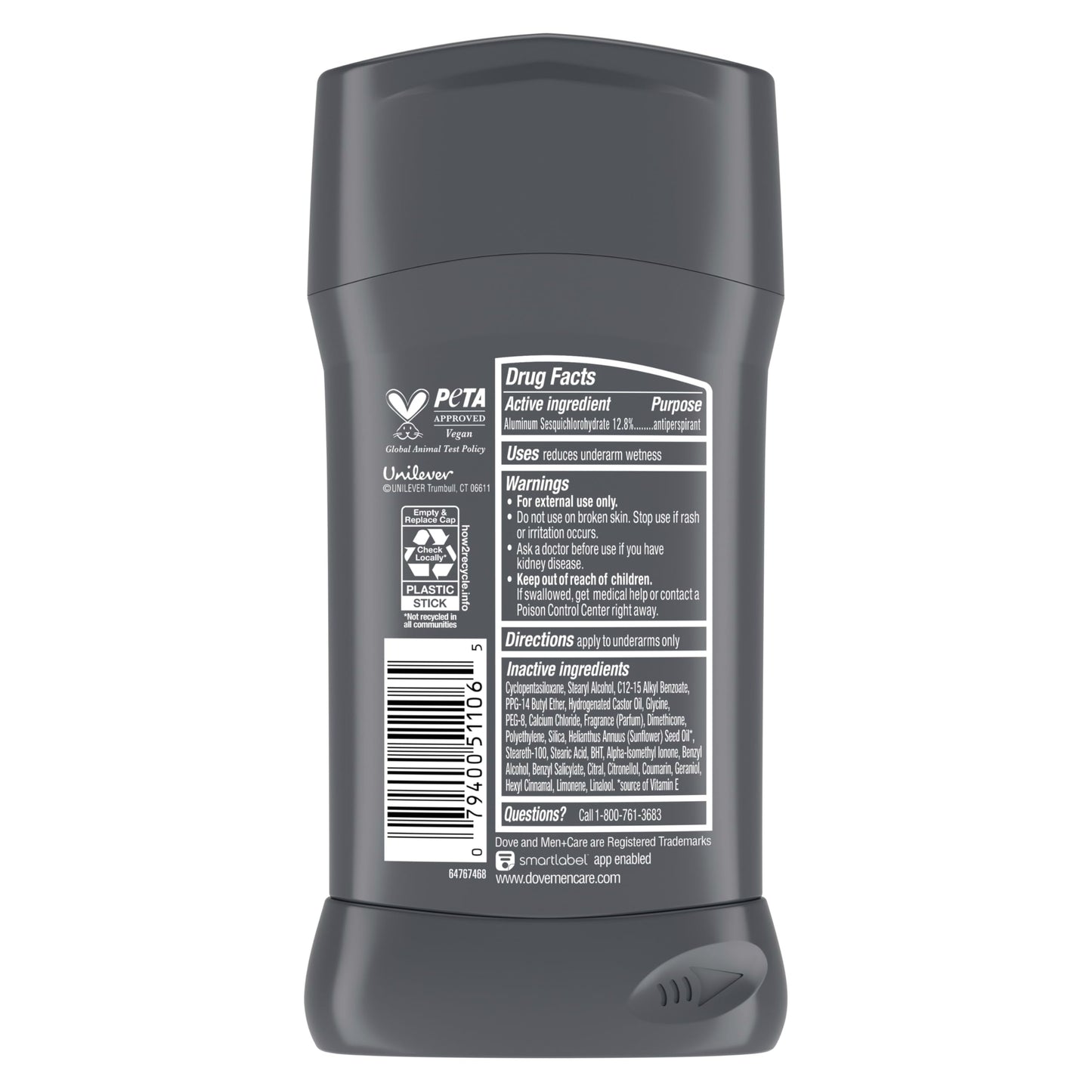 DOVE MEN + CARE Antiperpirant 3 Pack Coastal Cedar Deodorant for Men 2.7 oz