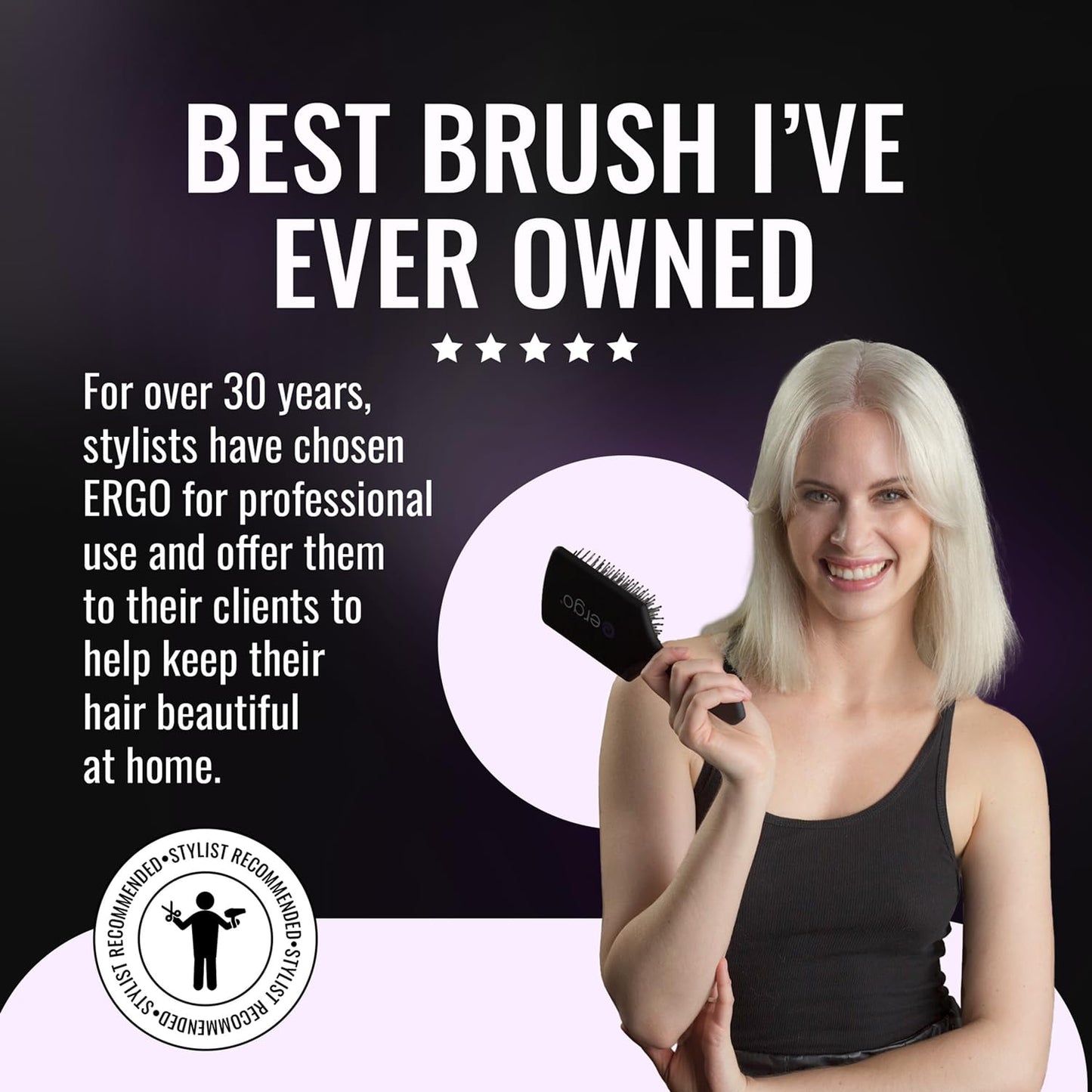 ERGO Professional Ionic Polishing Paddle Brush