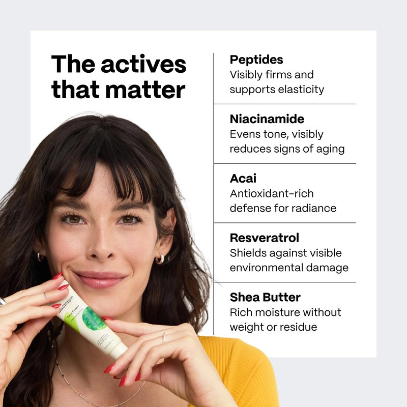 Mad Hippie Face Cream – Age-Defying Face Moisturizer & Skin Tightening Cream with Niacinamide, Advanced Peptides & Argan Oil (1.02 Oz)