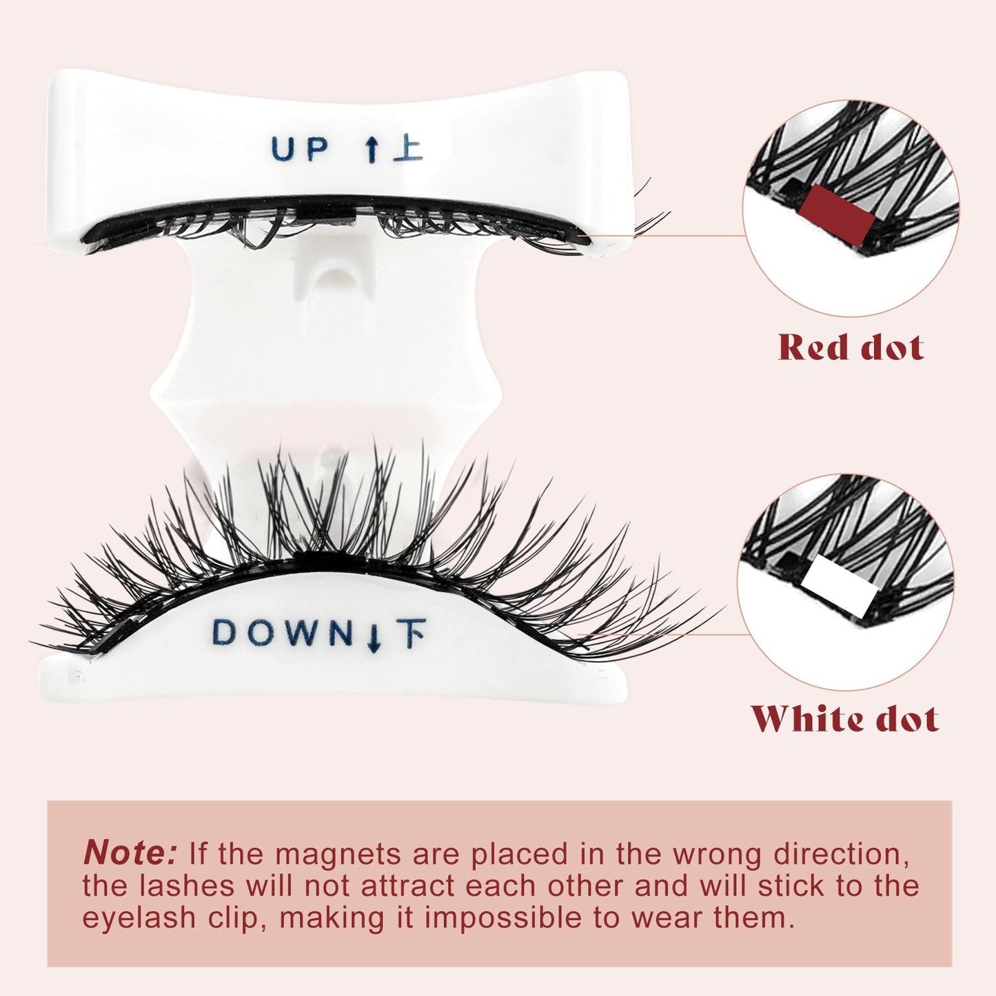 Higu clace Magnetic-Eyelashes with Applicator 2 Pairs Magnetic-Lashes Natural Look Wispy Magnet Lashes Easy to Wear and Remove（DJCX-A+C01）