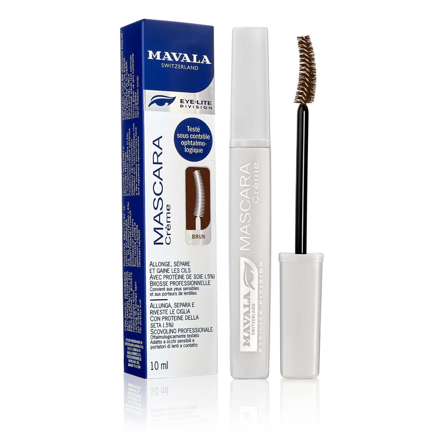 Mavala Mascara Creamy, Brown, 0.32 Ounce