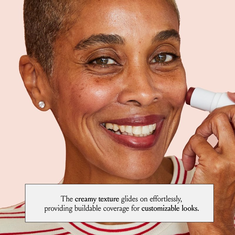 Boomstick Color® All-in-One Cream Blush - Long-Wearing, Blendable Makeup for Cheeks, Eyes & Lips | Perfect for Mature Skin