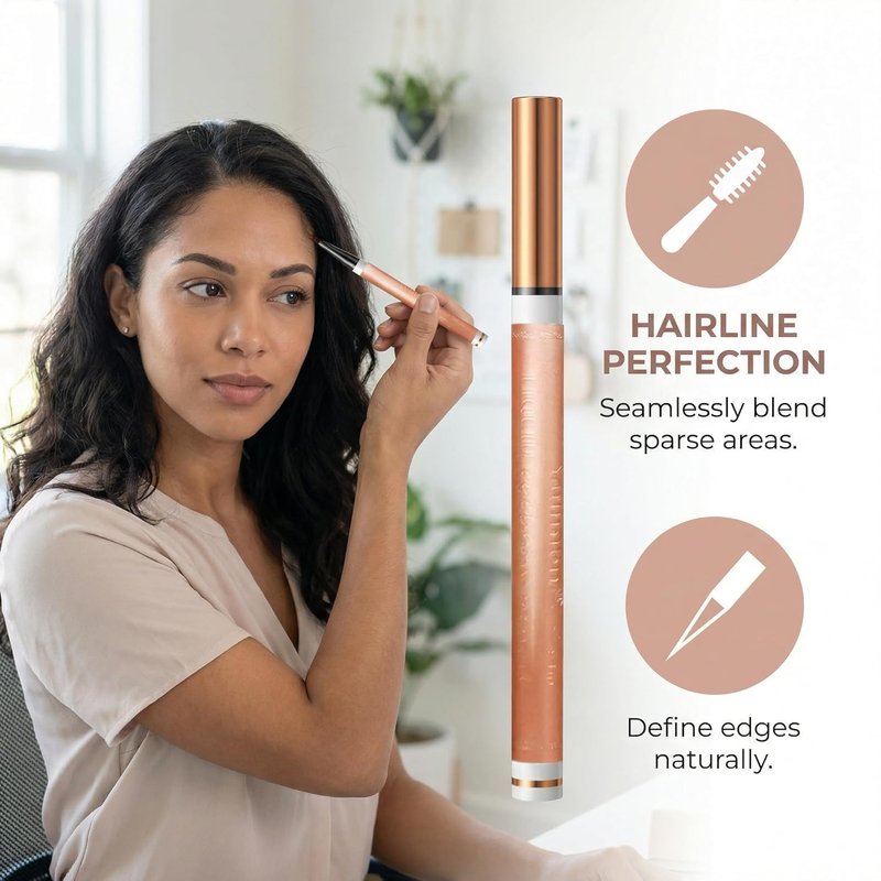 4-Tip Eyebrow Pen - Waterproof Long-Lasting Brow Pencil | 6 Colors Available, Dark Brown