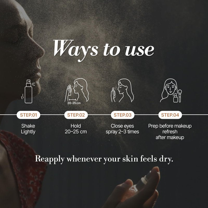 LOUAUDE Four Seasons Moisture Repair Mist, Vegan Hydrating Face Mist for All Skin Types, Makeup-Prep & Daily Comfort, 100 ml / 3.38 fl oz