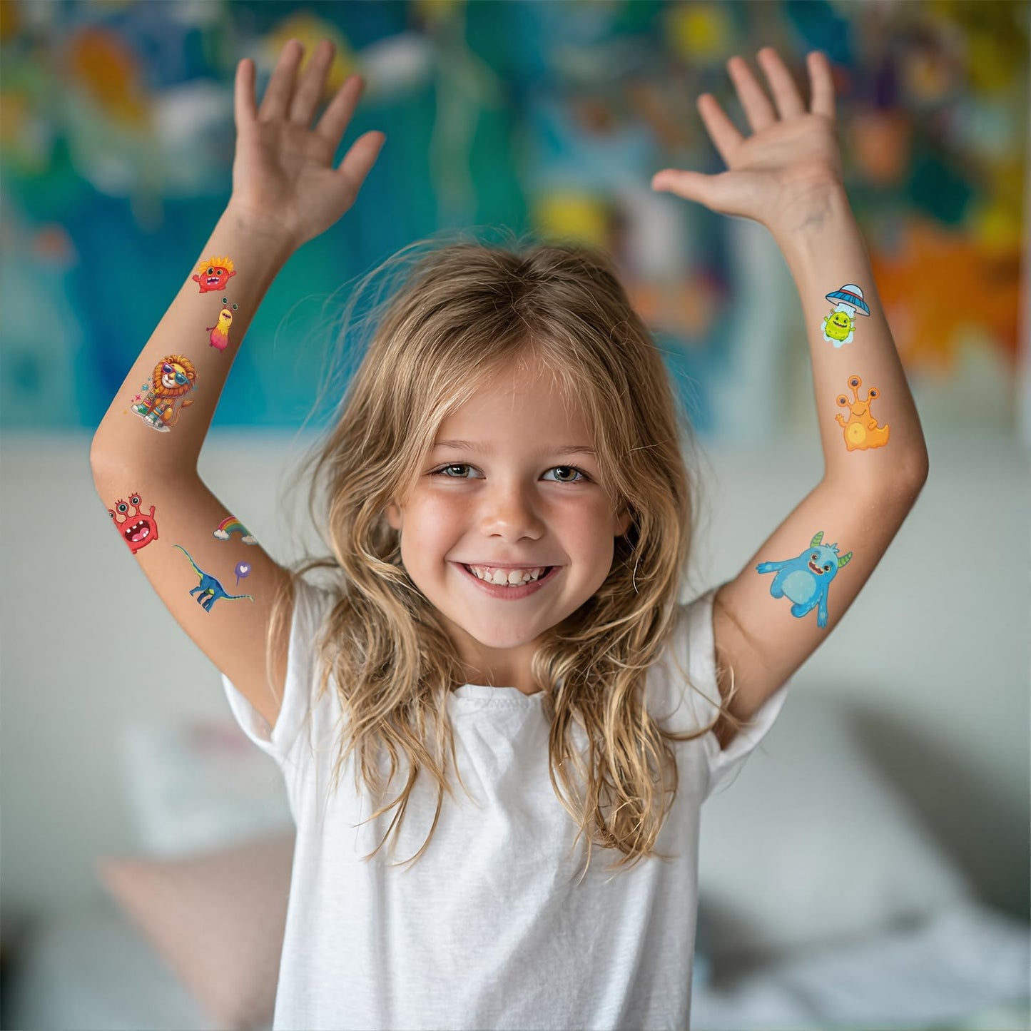 Temporary Tattoos for Kids, 60 Pcs Cool Designs Fake Tattoos for Boys, Safe and Waterproof Temporary Tattoos Stickers, Best Choice for Birthday Parties, Gifts, School Reward Activities