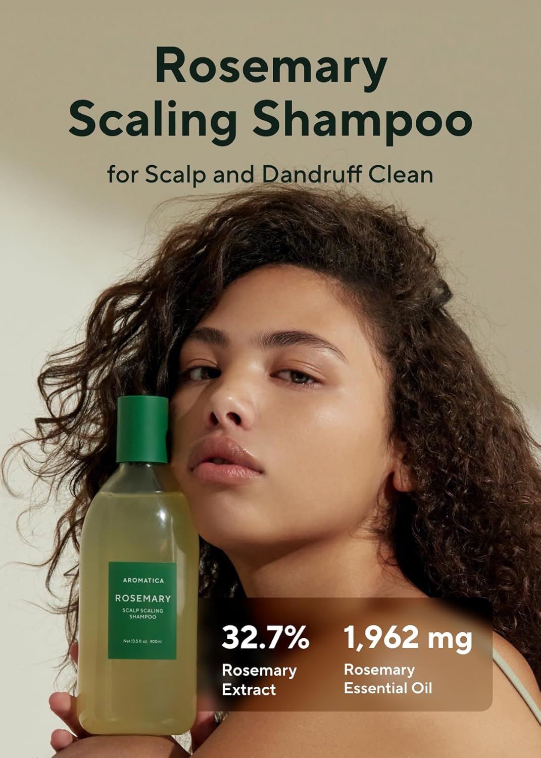 AROMATICA Rosemary Scalp Shampoo - Natural Hair Growth Formula with Rosemary Oil | Sulfate-Free, 13.53 oz (2 Pack)