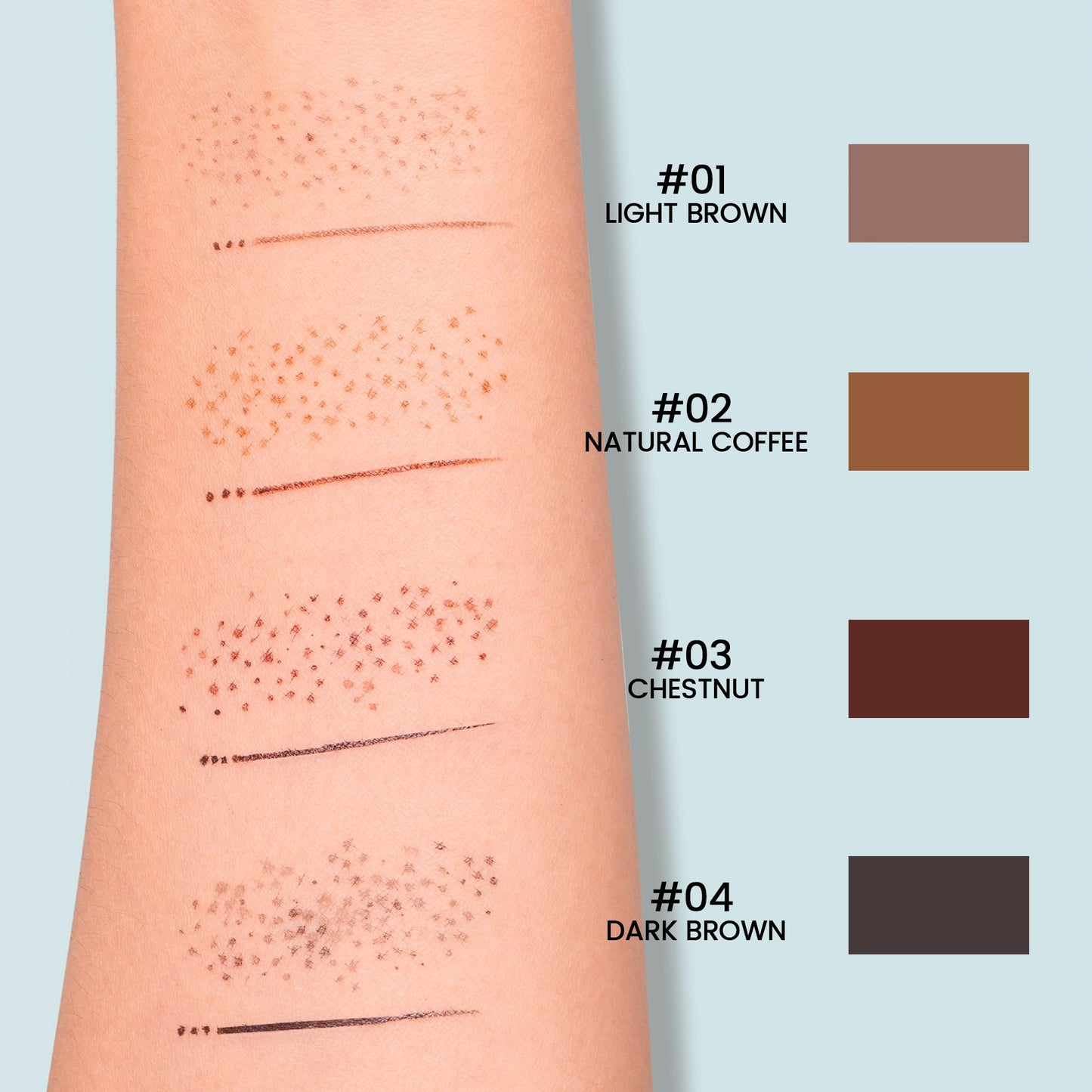 2 Pack Freckle Pen Set – 2-in-1 Dual Ended Microblading Pen & Freckle Stamp, 2 Different Color Combos,Waterproof & 24HR Longwear, Precise 15° Tip for Natural Lifelike Freckle Makeup.