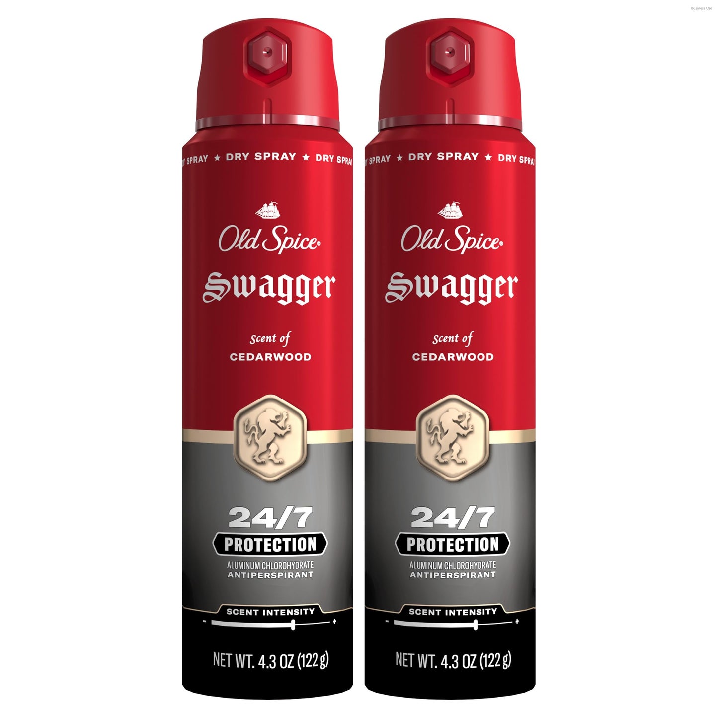 Old Spice Dry Spray Antiperspirant Deodorant for Men, 24/7 Sweat & Odor Protection Spray, Long Lasting Dry Spray, No Residue, Fresh Swagger with Cedarwood Scent, 4.3 oz Cans, (Pack of 2)