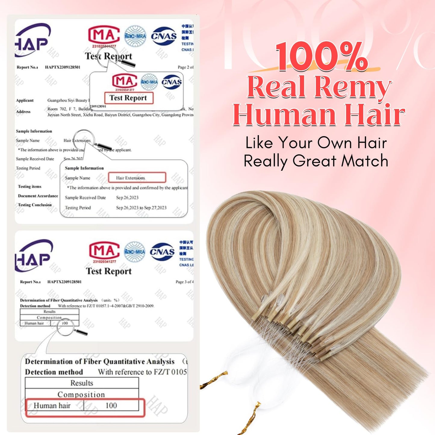S-noilite U Tip Hair Extensions 100% Real Remy Human Hair Upgraded Micro Ring K Tip Extensions Pre Bonded Keratin Hair Extensions 50g/50 Stands 14 Inch Golden Brown Highlighted Bleach Blonde