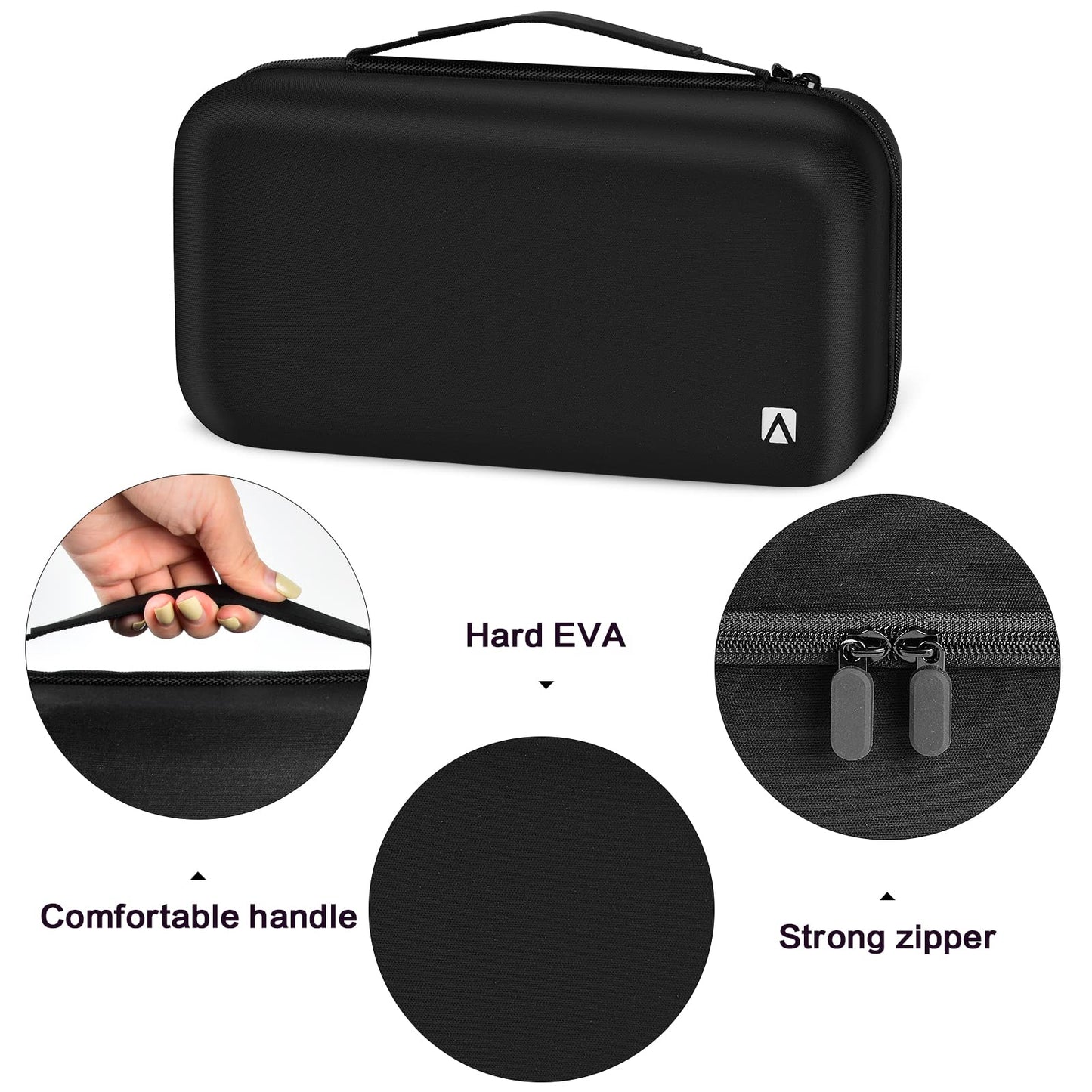 ANKHOH Case Holder for Dyson Supersonic Hair Dryer, Blow Dryer Storage Bag for Dyson Supersonic Limited Gift Set Edition and Accessories,Box Only-Full Black